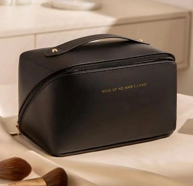 Косметичка MAKE UP BAG BLACK для зберігання косметичних засобів та аксесуарів у стильному дизайні 0789 фото