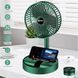 Складаний вентилятор з регулюванням висоти USB Telescopic Folding Fan зелений 0944 фото 8