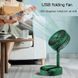 Складаний вентилятор з регулюванням висоти USB Telescopic Folding Fan зелений 0944 фото 9