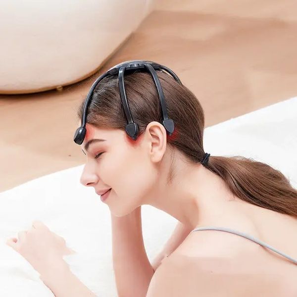 Вібро електромасажер для голови Head Massager BLACK для зняття стресу та розслаблення 0794 фото