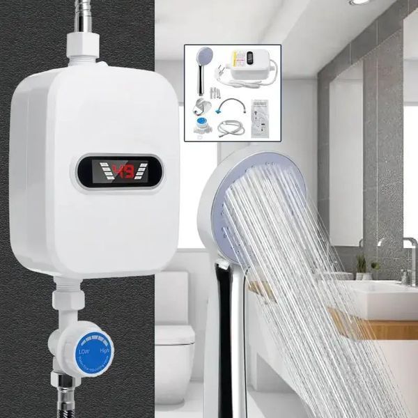 Термостатичний водонагрівач Delimano RX-021 з LCD екраном і душем потужністю 3500W 0850 фото