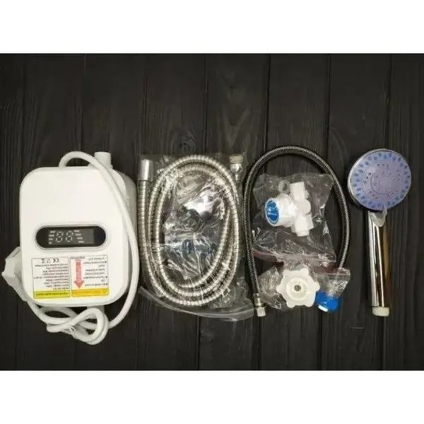 Термостатичний водонагрівач Delimano RX-021 з LCD екраном і душем потужністю 3500W 0850 фото