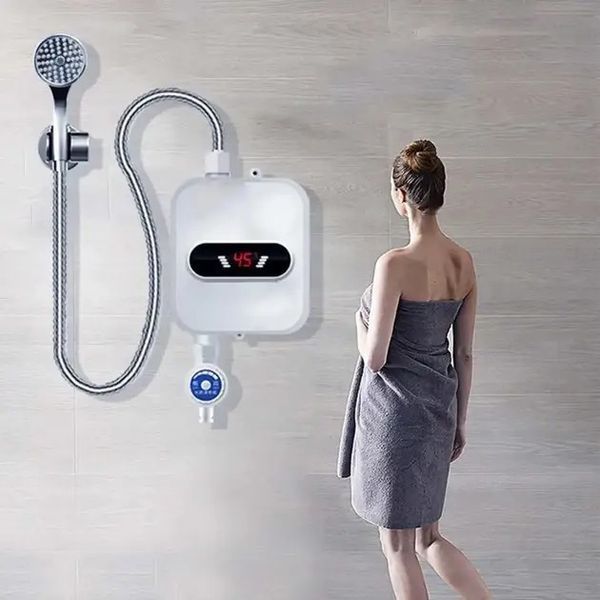 Термостатичний водонагрівач Delimano RX-021 з LCD екраном і душем потужністю 3500W 0850 фото