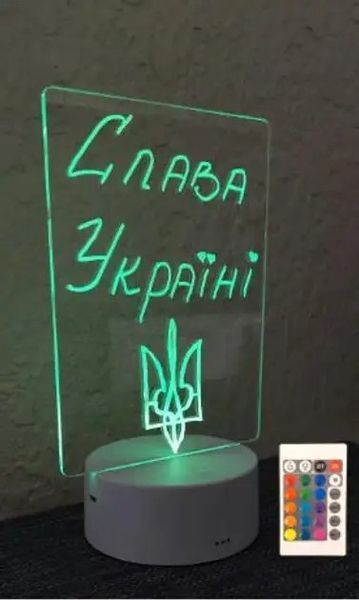 Настільна світлодіодна дошка Led Note для нотаток і малювання стильний функціональний аксесуар 0844 фото