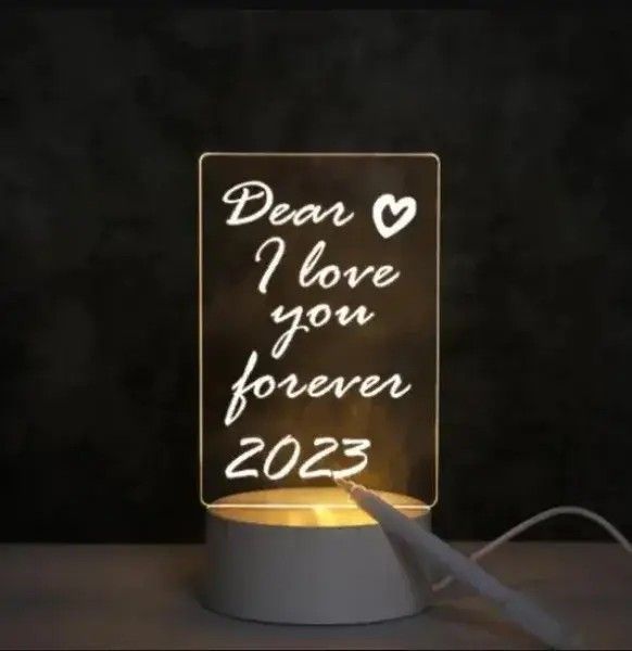 Настільна світлодіодна дошка Led Note для нотаток і малювання стильний функціональний аксесуар 0844 фото
