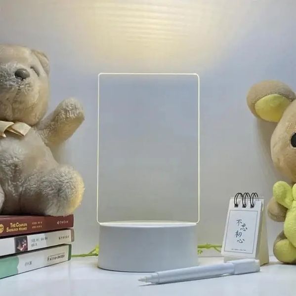 Настільна світлодіодна дошка Led Note для нотаток і малювання стильний функціональний аксесуар 0844 фото