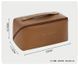 Косметичка MAKE UP BAG Brown для зберігання косметичних засобів у стильному дизайні 0790 фото 8