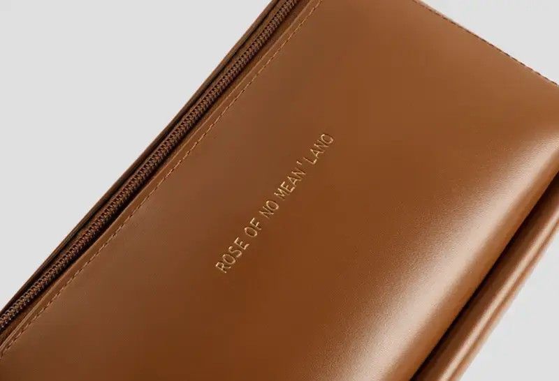Косметичка MAKE UP BAG Brown для зберігання косметичних засобів у стильному дизайні 0790 фото