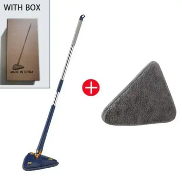 Телескопічна трикутна швабра із самовіджимом Multi function mop BLUE 0645 фото