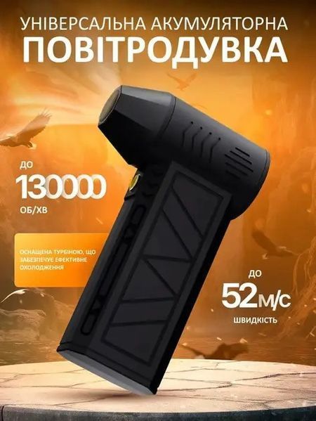 Універсальна воздуходувка акумуляторний турбінний вентилятор Mini Jet Fan ZY7400-SE 0849 фото