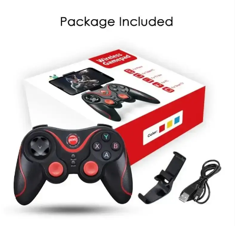 Ігровий бездротовий Bluetooth джойстик Android UKC Gen Game V8 Black/Red 0567 фото
