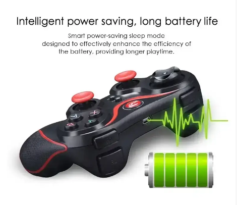 Ігровий бездротовий Bluetooth джойстик Android UKC Gen Game V8 Black/Red 0567 фото