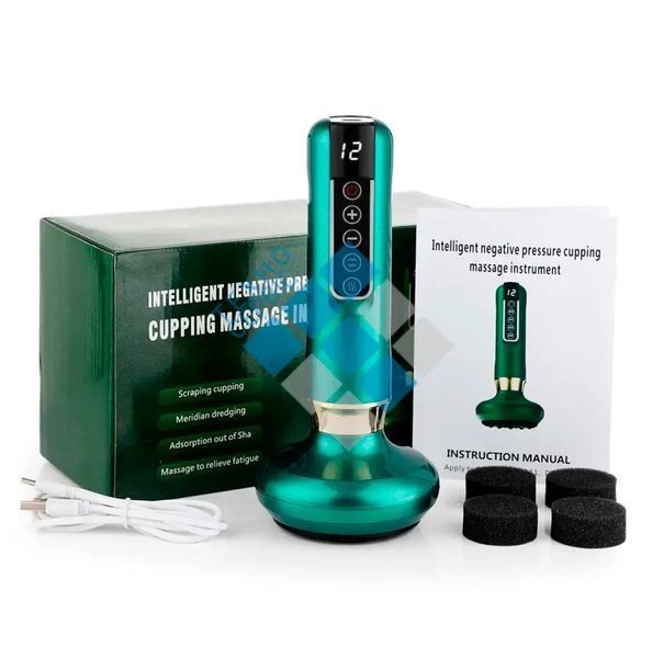 Ергономічний масажер Cupping Massager GREEN для глибокого розслаблення та догляду за тілом 0796 фото
