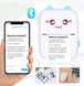 Портативный детский термопринтер Mini Printer Blue для смартфона с Bluetooth 0498 фото 4