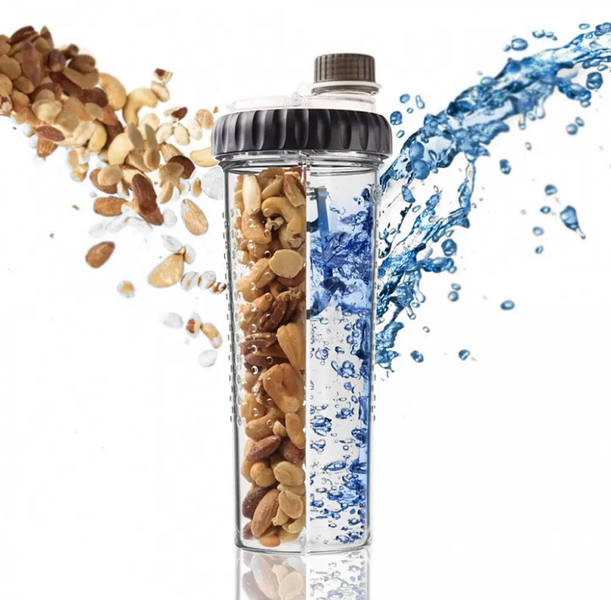 Двойная бутылка для воды и корма Snack Duo со складывающейся миской 0707 фото