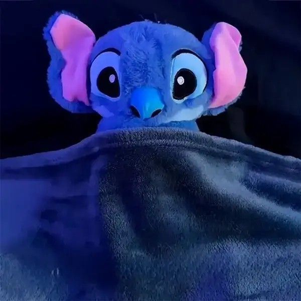 Игрушка Стич плюшевая дышащая со звуком, мягкой подсветкой и эффектом спокойного дыхания 0904 фото