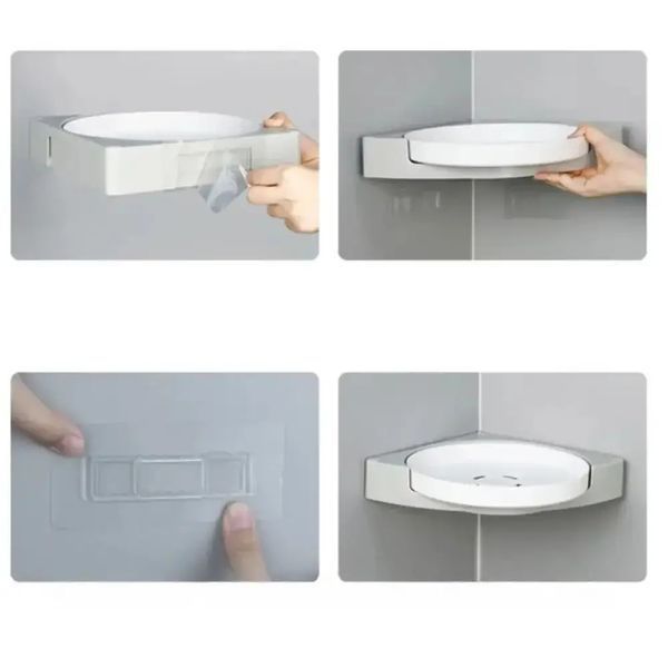 Багатофункціональна поворотна полиця Multi Functional Rotational Tray для зручного зберігання та організації 0798 фото